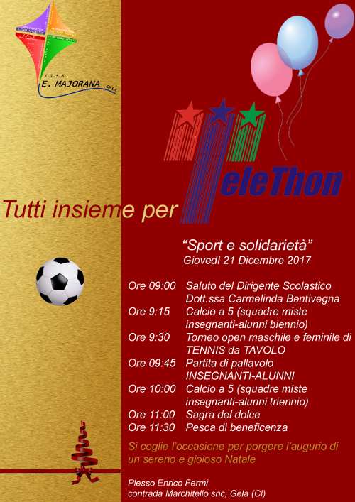 Raccolta alimentare e Telethon al Majorana: alunni e docenti per la solidarietà