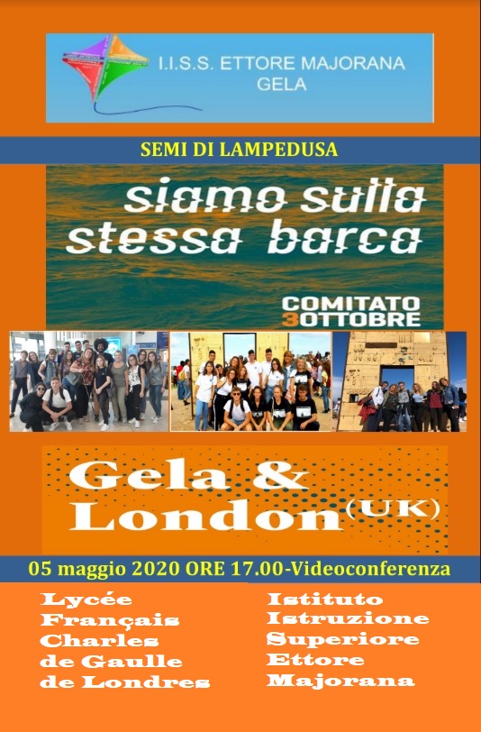 Incontro in videoconferenza con il Presidente del Comitato 3 Ottobre e Il Liceo Charles de Gaulle di Londra